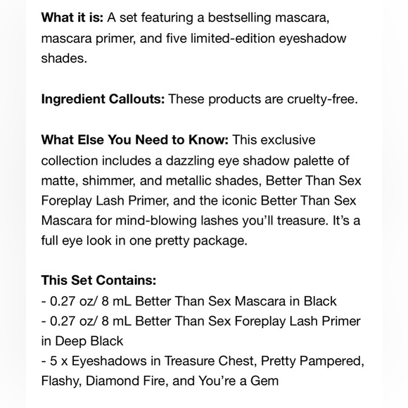 NIB! TOO FACED TRIO! EYESHADOW BEST SELLERS PALETTE & 2 MASCARAS, & GIFT BOX! - Picture 6 of 6